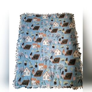 Blue and White Blanket